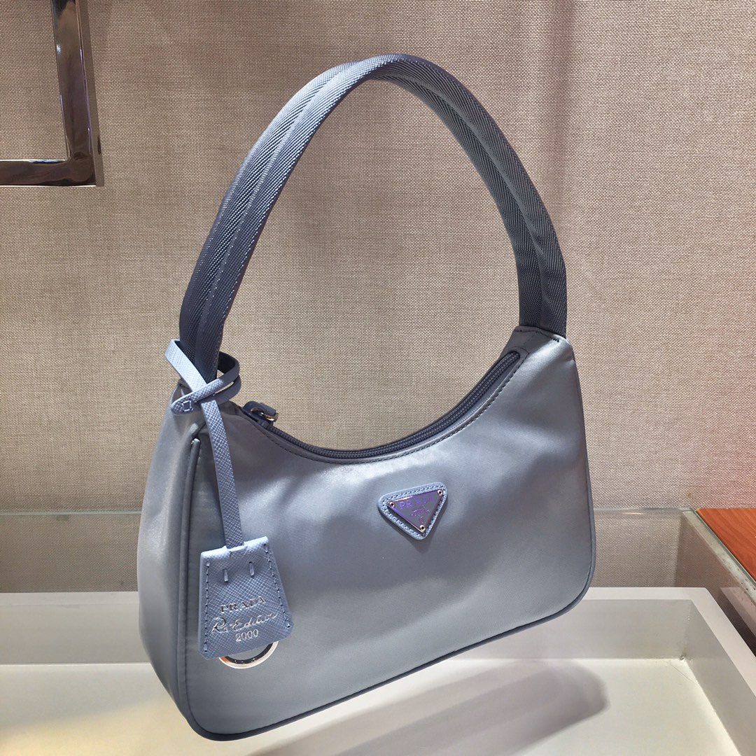 Prada Mini Re Nylon Re Edition 2000 Hobo Bag Handbag Cornflower 1NE515